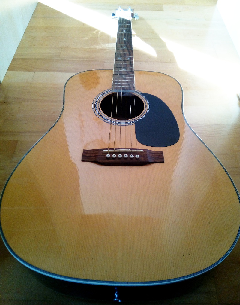 sockenzombie - johnson gitarre bemalen mit posca marker