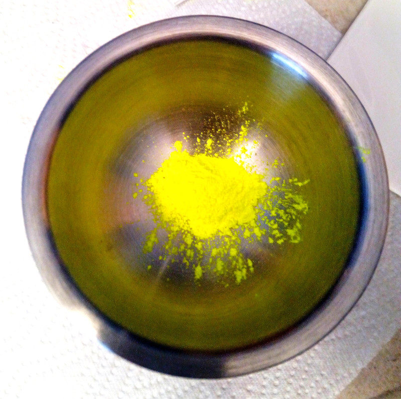 sockes farbenbrauerei - fluoreszierendes Neongelb - Aquarellfarben herstellen
