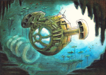 Bis in die tiefsten Ozeane - Tauchkapsel der Oceaner (Miniaturzeichnung)